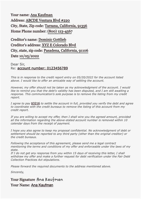 Printable Pay For Delete Letter - Printable Word Searches