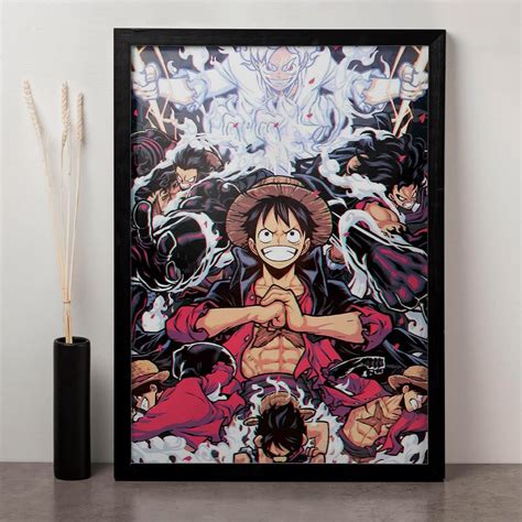 Soulabiti Presents One Piece Monkey.D.Luffy All Gears Art (12-Inch X 18 ...