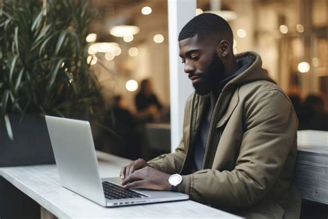 Image result for Black Man Using Computer