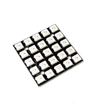 Prime Robotics 25Bit WS2812 5050 5x5 Digit RGB LED Built-in Full Color ...