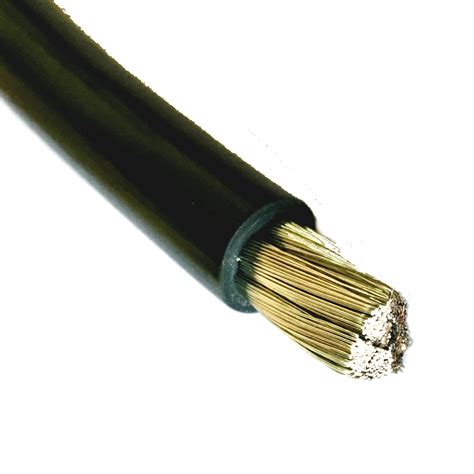 Marine Grade Tinned Battery Cable 2 AWG ( Size 2 Gauge ) Black - Copper ...