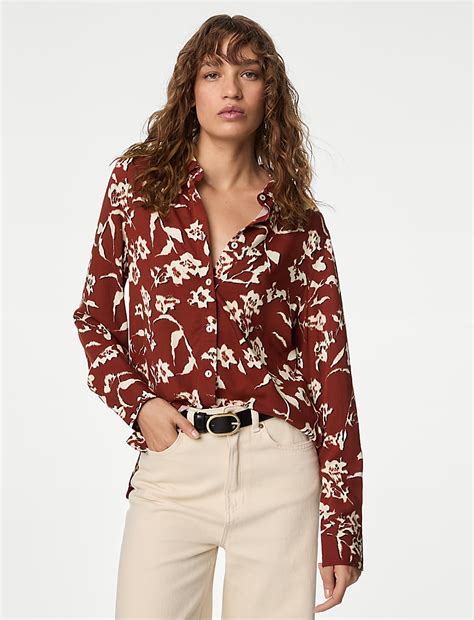 Buy Printed Collared Shirt at Marks & Spencer
