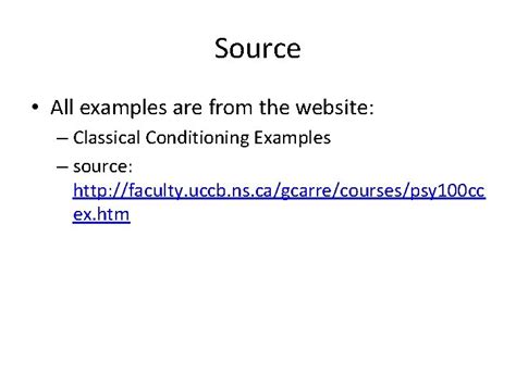 Image result for +Calsical Conditioning Examples