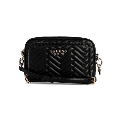Buy Guess Black Quilted Anning Sling Bag Online