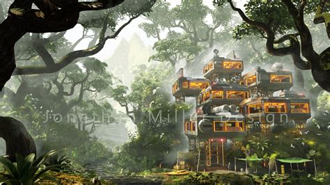 ArtStation - Forest Lab Blender3d Concept Art.