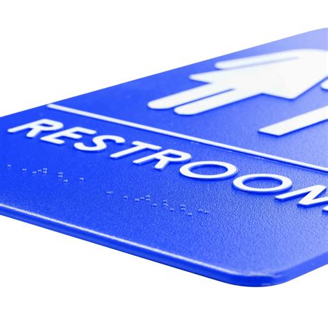 Rock Ridge Magic Unisex Restroom Sign, ADA-Compliant Bathroom Door ...