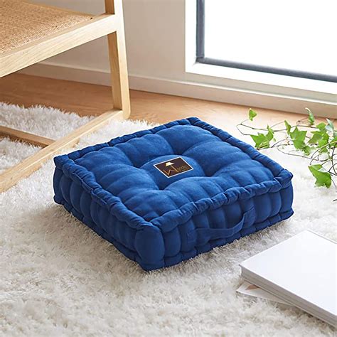 Buy Fabrahome Square Shape Floor Pillow Comfort for Seating With Handle ...