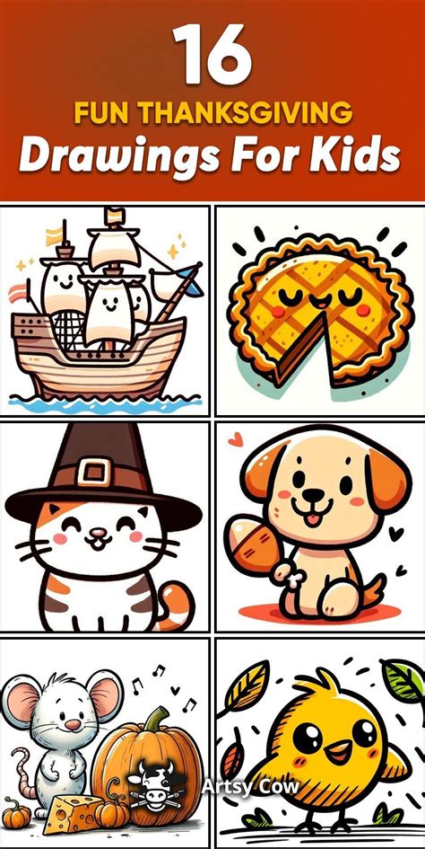 Best 13 Celebrate Thanksgiving with These 16 Simple Drawing Ideas for ...