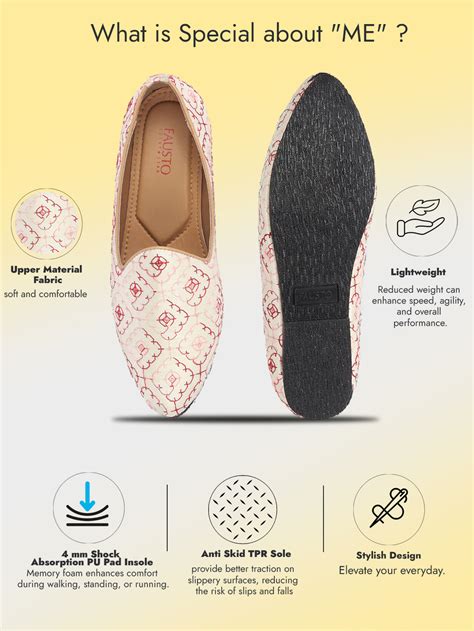 Buy Men's White Maroon Ethnic Slip On Juttis & Mojaris Online – FAUSTO.in