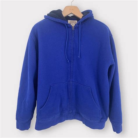 L.L. Bean LL Bean Hoodie Jacket Katahdin Iron Work Sherpa Lined XL ...