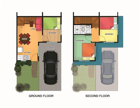 Alice Townhouse Floor Plan (Lot Area: 40 sqm)