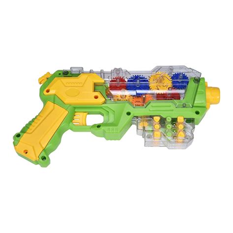 Jaks Toys Space Ranger Gear Gun: Transparent, Multicolour Toy Gun, Free ...