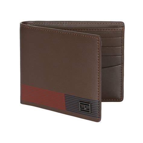 Buy Tommy Hilfiger Men Brown RFID Protected Bingham Slimfold Wallet Online
