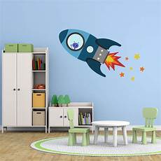 Space Wall Stickers Uk by Blue Flying Rocket Wall Sticker Space Wall Stickers Space Wall Stickers Uk