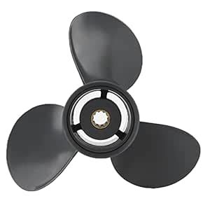 Outboard Propeller - 3 Blades Aluminium Boat Propeller for Honda ...