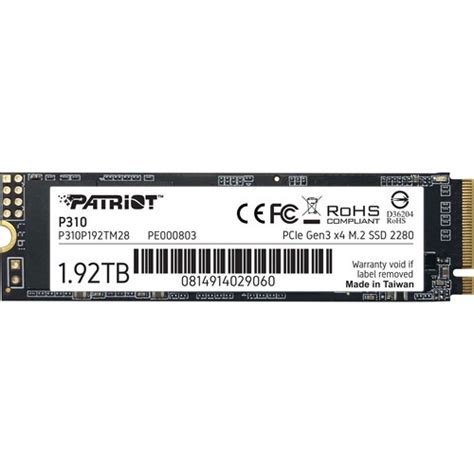Buy Shop Patriot P310 1.92TB M.2 NVME Internal SSD at Low Price & EMI ...