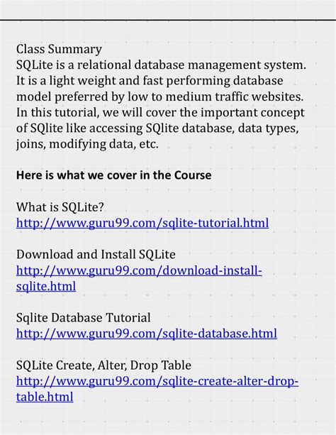 Image result for SQLite Database Tutorial