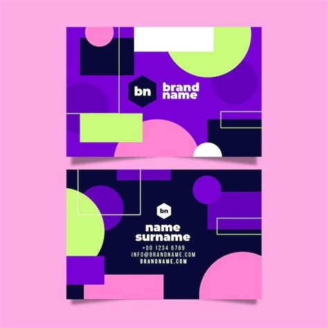 Abstract business card collection | Free Vector