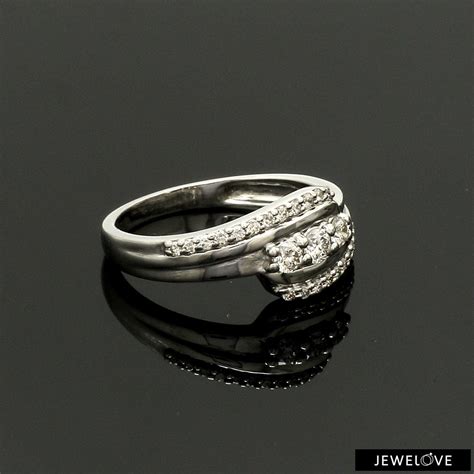 Designer Platinum Love Bands with Diamonds SJ PTO 152
