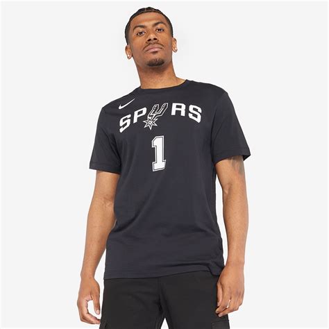 Nike NBA Victor Wembanyama San Antonio Spurs T-Shirt - Black - Mens ...