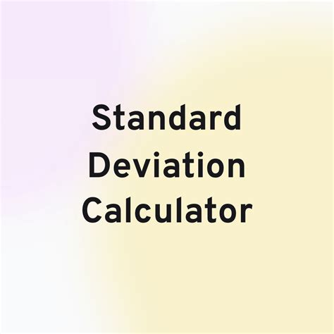 Standard Deviation Using Calculator 的图像结果