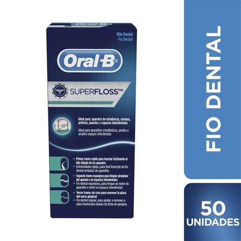 Oral B Fio Dental Super Floss 50 Unidades | Droga Raia