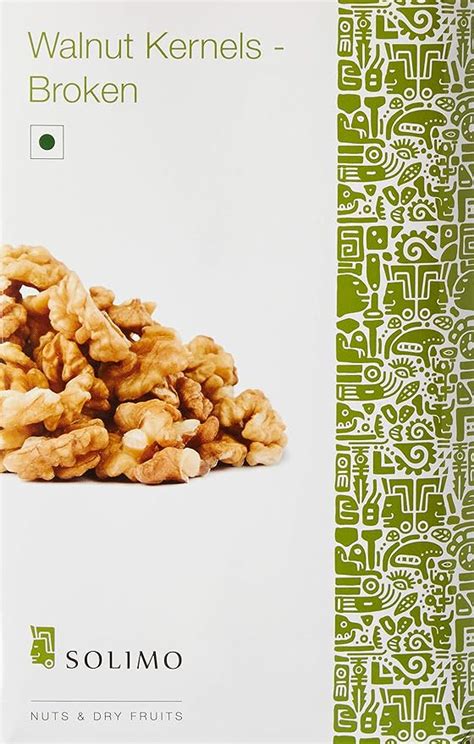 Amazon Brand - Solimo Premium Dried Walnut Kernels | Broken Akhrot ...