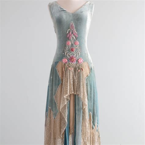 Museum Quality 1920’s Erotic Couture Evening Dress By Sadie Nemser 'Se ...