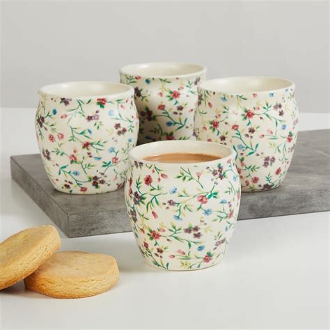 Buy Corsica Mystic India Set of 4 Stoneware Kulhad - 180ml from Corsica ...