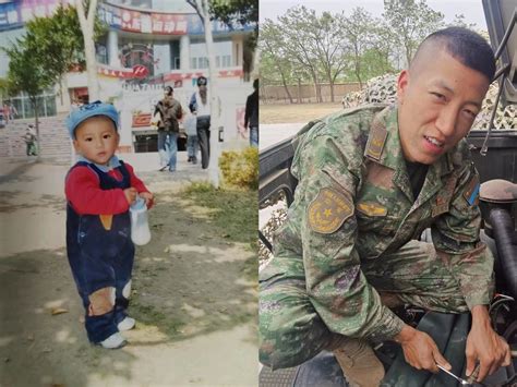 令人心醉！军人父亲和孩子的第一次合影 - 中国日报网