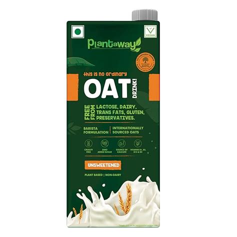 Plantaway Oat Milk 1L (Dairy Free Milk, Lactose-Free, Gluten Free ...