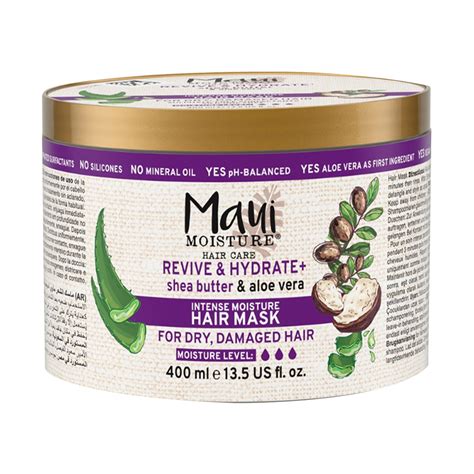 Maui Moisture Revive & Hydrate+ Shea Butter & Aloe Vera Hair Mask 400 ...