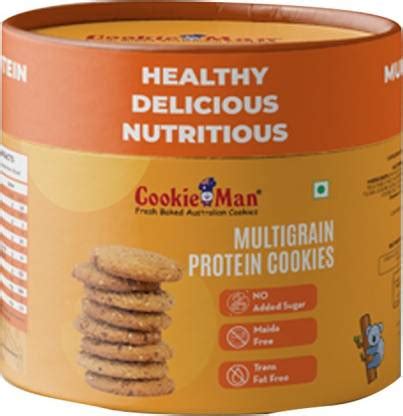 Cookieman Sugarless Multigrain Protein Cookies - 200g Cookies Price in ...