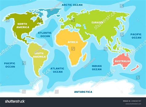 Image result for Continents Map