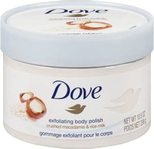 DOVE Exfoliating Body Polish Crushed Macadamia & Rice Milk Price in ...