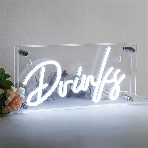 Lamomo Bar Neon Sign, Drinks Signs USB LED Desk India | Ubuy