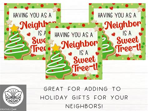 Gift Tag Printable Neighbors | Christmas Gifts for Neighbors ...