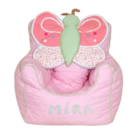 VINTAGE GARDEN BUTTERFLY QUILTED - BEAN CHAIR COVER