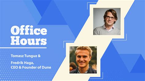 Office Hours with Fredrik Haga of Dune : What is the Future of Web3 post-FTX? | Tomasz Tunguz