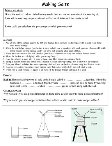 Making Copper Sulphate Required Practical 的图像结果