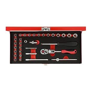 Gedore 33 Piece Socket Spanner Set 1/4 Inch Red : Amazon.in: Home ...