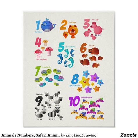 Learn About Safari Animals and Numbers