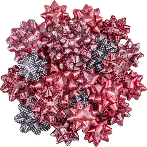Amazon.com: LeZakaa Christmas Gift Bow Assortment (21 Bows in 3 Size ...