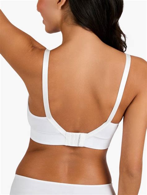 JoJo Maman Bébé Emma-Jane Padded Seamless Maternity and Nursing Bra, White