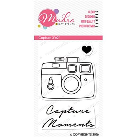 Mudra Stamps - Capture -3"x2"Clear Art & Craft Photo Polymer Stamp Set ...