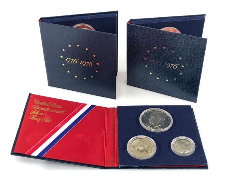 Lot - 3PC 1976 U.S. BICENTENNIAL SILVER PROOF COIN SETS