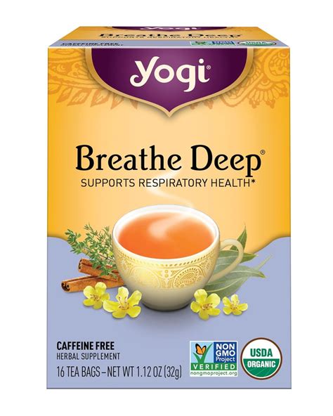 Amazon.com : Yogi Tea, Breathe Deep, 16 Count : Herbal Teas : Grocery ...