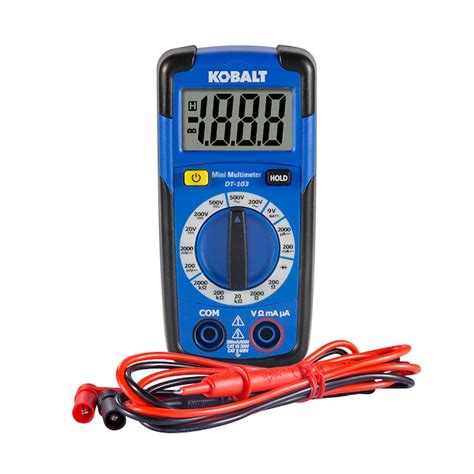 Kobalt Digital Display Multimeter 0.2 Amp 500V DT-103 at Lowes.com