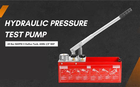Hand Pressure Test Pump, Hydraulic Pressure Test Pump, 60 Bar 860PSI 3 ...