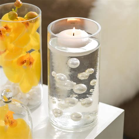 Buy 10 Inch Tall Glass Cylinder Vases for Centerpieces 12 Pack, Glass ...